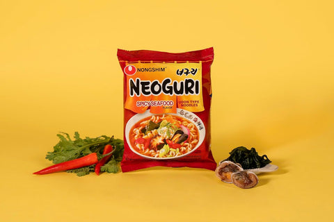 Nongshim Neoguri Spicy Seafood with Udon-Style Noodle,4.2 Ounce,(Pack of 20)